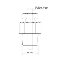 Raccord bicone 3167100 Vulcanic Plan