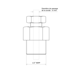 Raccord bicone 3167200 Vulcanic Plan