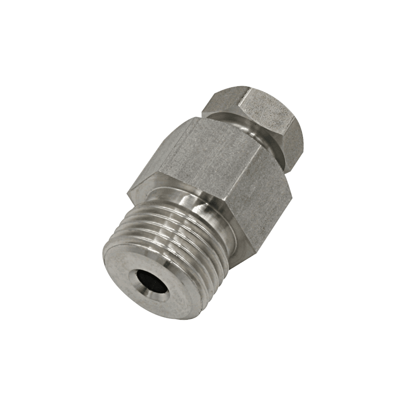 Threaded bicone union M8 x 125 - Ø 3 mm - 316L stainless steel | VULCANIC