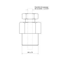 Raccord bicone 3166500 Vulcanic Plan