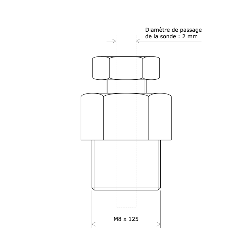 Raccord bicone 3166600 Vulcanic Plan