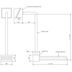 Removable immersion heaters for large heights 492045 Vulcanic Draw