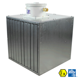 ATEX and IECEx certified industrial fan heater Vulcanic View1