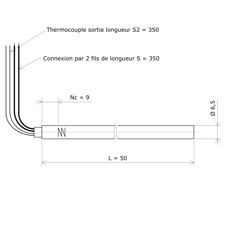 Résistance monotubulaire Vulstar haute charge Ø6,5x50 TC Vulcanic Plan Résistance monotubulaire Vulstar haute charge Ø6,5x50 TC Vulcanic Plan