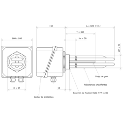 Thermoplongeur à visser M77 237734 Vulcanic Plan