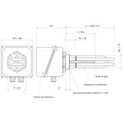 Thermoplongeur à visser M77 237745 Vulcanic Plan