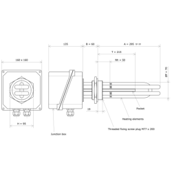 Screw plug immersion heater M77 237840 Vulcanic Draw