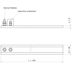 Résistance plate stéatite blindée Vulcanic PlanL160H38