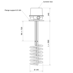 IBC 1000L container heater Vulcanic Draw