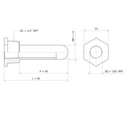 Doigt de gant pour thermostats électromécaniques 1/2'' Vulcan Plan