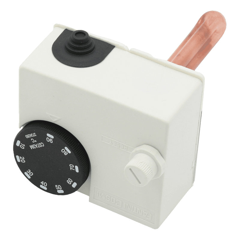 IP40 rod type temperature cut-out thermostat - Adjustable range from 10 ...