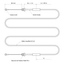 Cable à isolant minéral 2610702 Vulcanic Plan