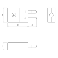 Prise mâle standard pour thermocouple K 3110001 Vulcanic Plan