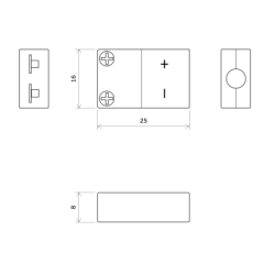 Miniature female plug for thermocouple K 3110009 Vulcanic Draw