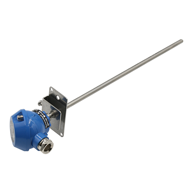 Pt100 probe with head and sliding mounting flange vulcanic View1