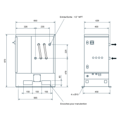 Vaporiseur de CO2-3 Blocs-PID-Vulcanic-Plan