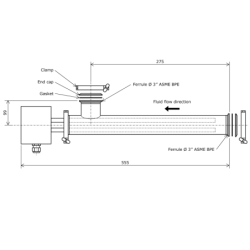Pharmaceutical in-line fluid heater 1290053 Vulcanic Draw