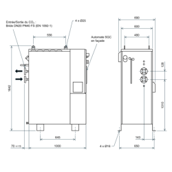 Vaporiseur de CO2 - 40 et 60 kW Vulcanic Plan