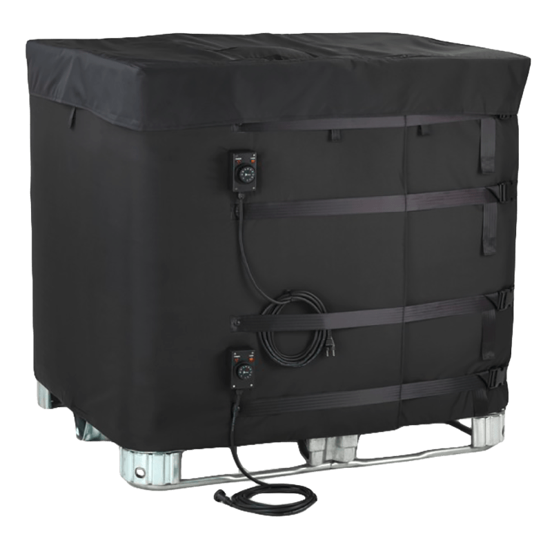 Réchauffeur de container IBC 1000L avec couvercle Vulcanic Vue1