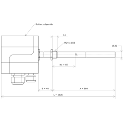 Single tube heating element...