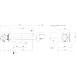 Réchauffeur d'eau sanitaire DN80 1 corps calorifugé Vulcanic PlanLN460