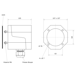 Boitier polyamide pour résistance sur barillets 208199 Vulcanic Plan