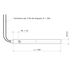 Résistance monotubulaire Vulstar basse charge Ø9,5x100 Vulcanic Plan