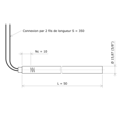 Résistance monotubulaire Vulstar moyenne charge Ø15,87x50 Vulcanic Plan