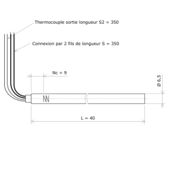 Résistance monotubulaire Vulstar haute charge Ø6,5x40 TC Vulcanic Plan