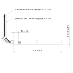 Résistance monotubulaire Vulstar haute charge Ø9,52x101 TC Vulcanic Plan