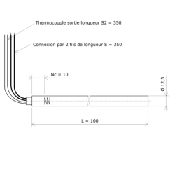 Résistance monotubulaire Vulstar haute charge Ø12,5x100 TC Vulcanic Plan