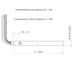 Résistance monotubulaire Vulstar haute charge Ø15,87x152 TC Vulcanic Plan