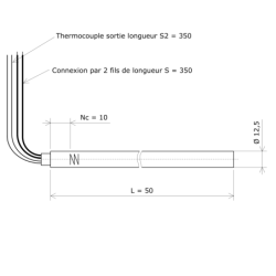 Résistance monotubulaire Vulstar haute charge Ø12,5x50 TC Vulcanic Plan