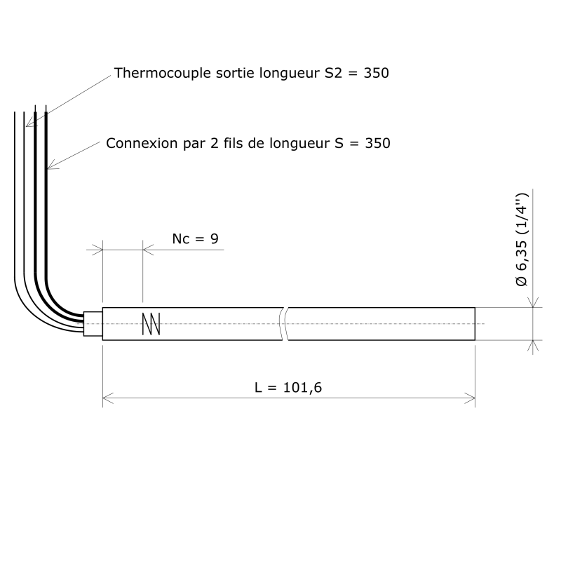 Résistance monotubulaire Vulstar haute charge Ø6,35x101 TC Vulcanic Plan