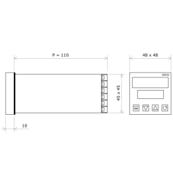 Vulcanic 48x48 PID temperature controller 30656 Draw