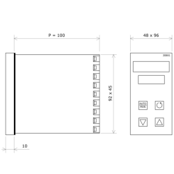 Vulcanic 48x48 PID temperature controller 30881 Draw