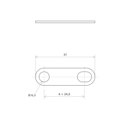 Flat coupling strips for Vulcanic immersion heater Draw