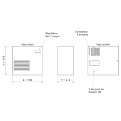 Climatiseur d'armoire vertical CA 35 Vulcanic Plan