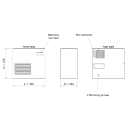 Air-conditioning units for vertical cabinets CA 35 Vulcanic Draw