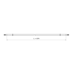 Heating element for medium wave infrared generator 634161 Vulcanic Draw