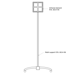 Mobile support for infrared generators 601495 Vulcanic Draw2