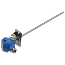 Pt100 probe with head and sliding mounting flange vulcanic View1