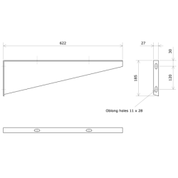 Brackets for ndustrial fan heaters 604698 Vulcanic Draw