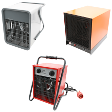 Industrial air heaters for safe areas
