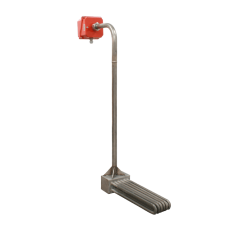 Removable immersion heaters for large heights