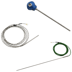 Pt100 probes and thermocouples